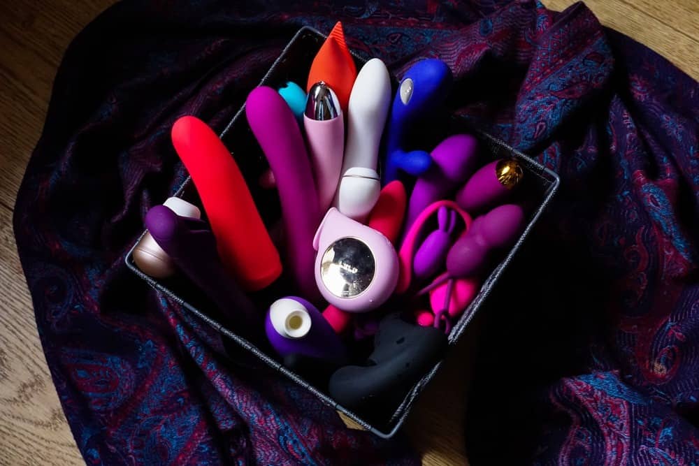 Sex Toys of Different Types and Colours Placed Inside a Box